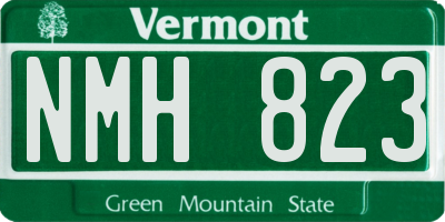 VT license plate NMH823