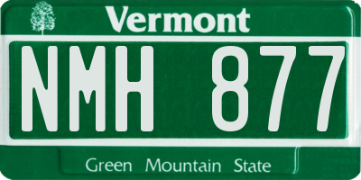 VT license plate NMH877