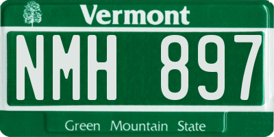VT license plate NMH897
