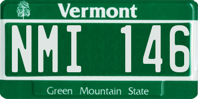 VT license plate NMI146