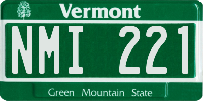 VT license plate NMI221