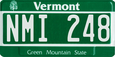 VT license plate NMI248