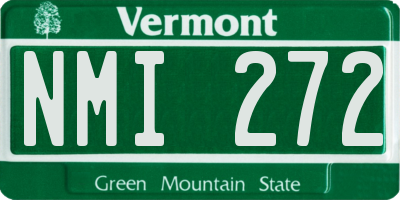 VT license plate NMI272
