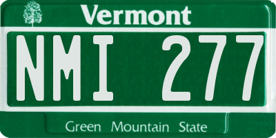 VT license plate NMI277