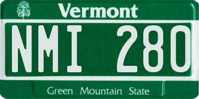 VT license plate NMI280