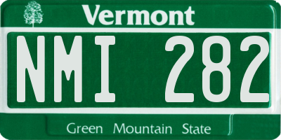 VT license plate NMI282