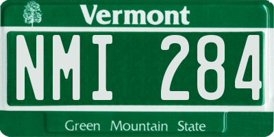 VT license plate NMI284