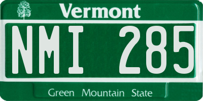 VT license plate NMI285