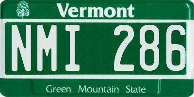 VT license plate NMI286