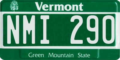 VT license plate NMI290