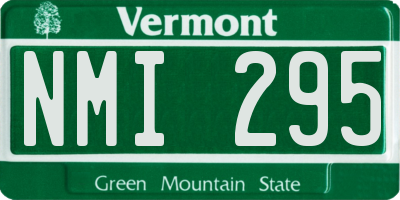 VT license plate NMI295