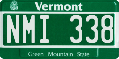 VT license plate NMI338