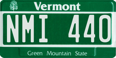 VT license plate NMI440