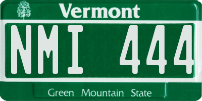 VT license plate NMI444