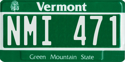 VT license plate NMI471