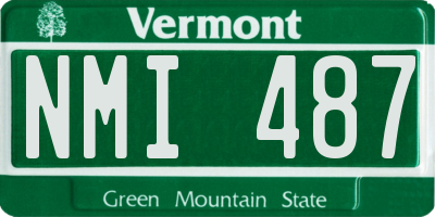 VT license plate NMI487