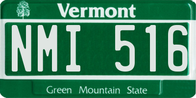 VT license plate NMI516