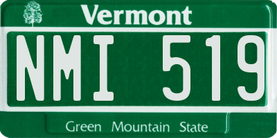VT license plate NMI519