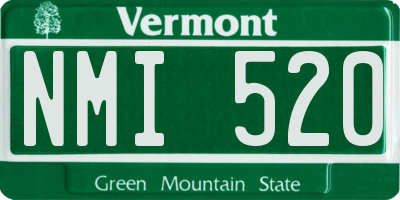 VT license plate NMI520