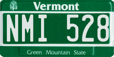 VT license plate NMI528