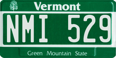 VT license plate NMI529