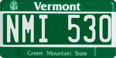 VT license plate NMI530