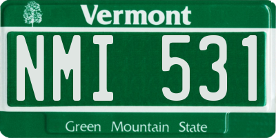VT license plate NMI531