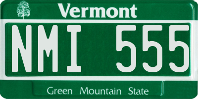 VT license plate NMI555