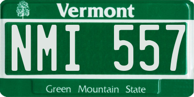 VT license plate NMI557
