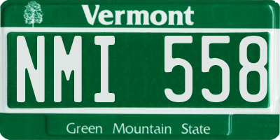 VT license plate NMI558