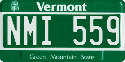 VT license plate NMI559
