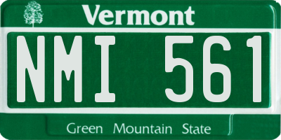 VT license plate NMI561