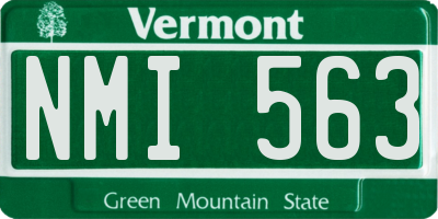 VT license plate NMI563