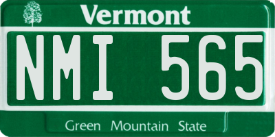 VT license plate NMI565