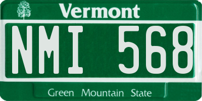 VT license plate NMI568
