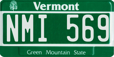 VT license plate NMI569