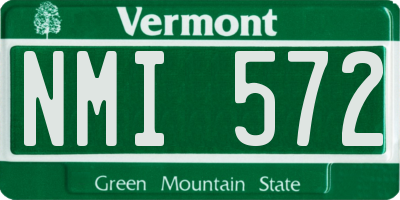 VT license plate NMI572