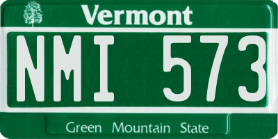 VT license plate NMI573