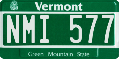 VT license plate NMI577