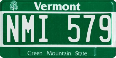 VT license plate NMI579