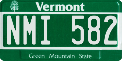 VT license plate NMI582
