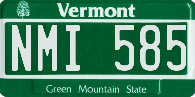 VT license plate NMI585