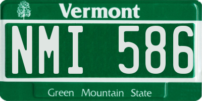 VT license plate NMI586