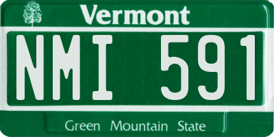 VT license plate NMI591