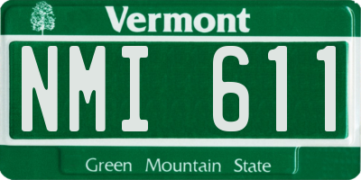 VT license plate NMI611