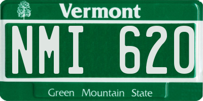 VT license plate NMI620
