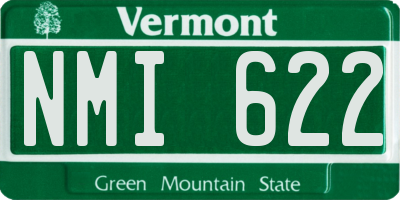 VT license plate NMI622