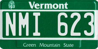 VT license plate NMI623