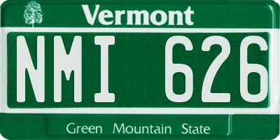 VT license plate NMI626
