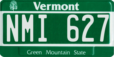 VT license plate NMI627